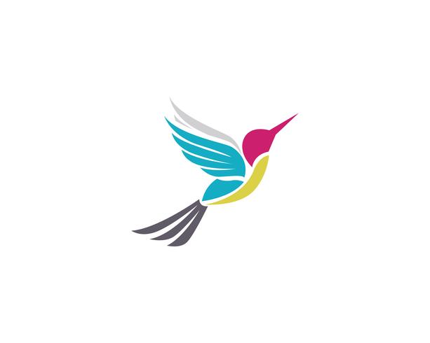 Hummingbird icon logo and symbols template vector