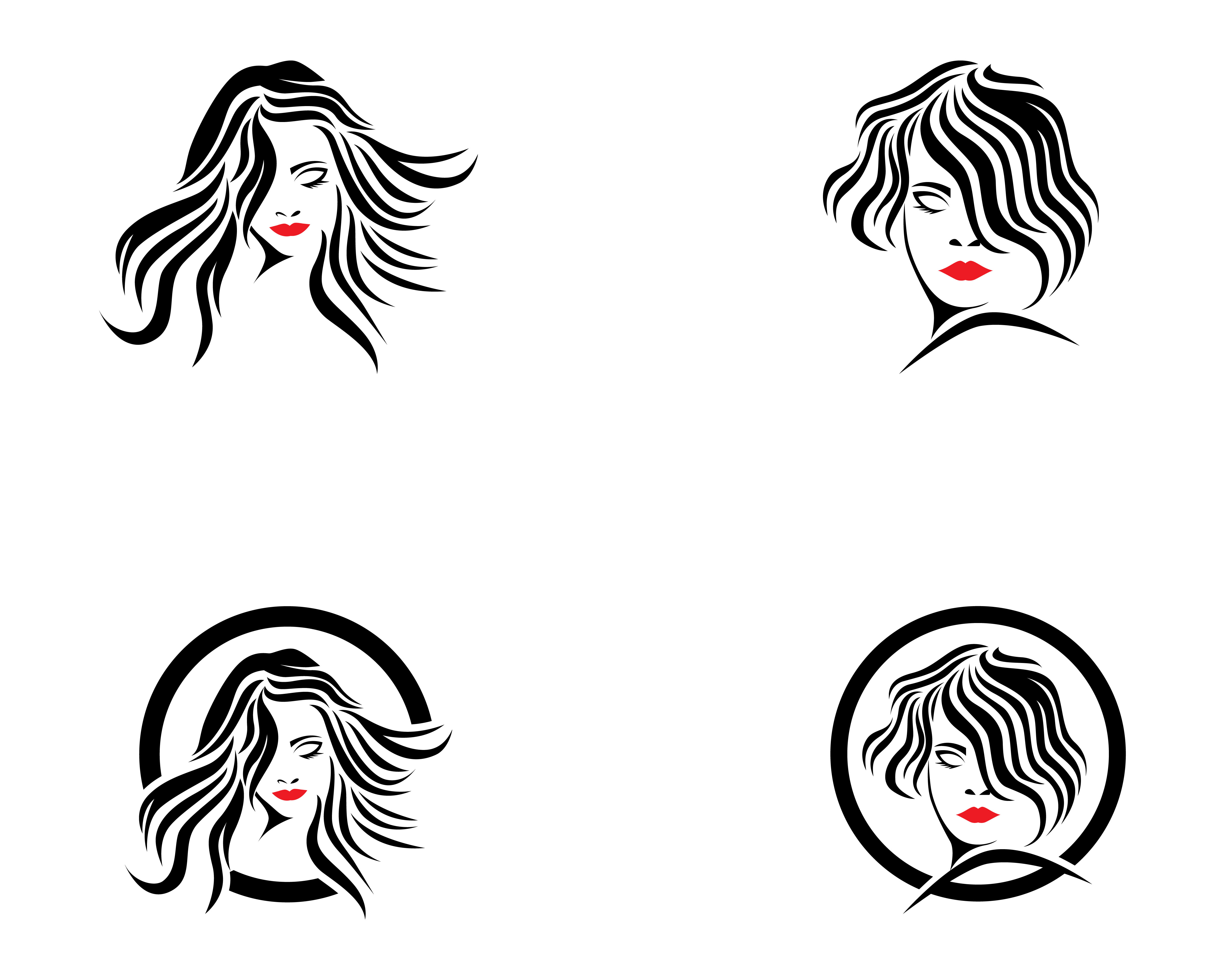 Download hair woman and face logo and symbols - Download Free Vectors, Clipart Graphics & Vector Art