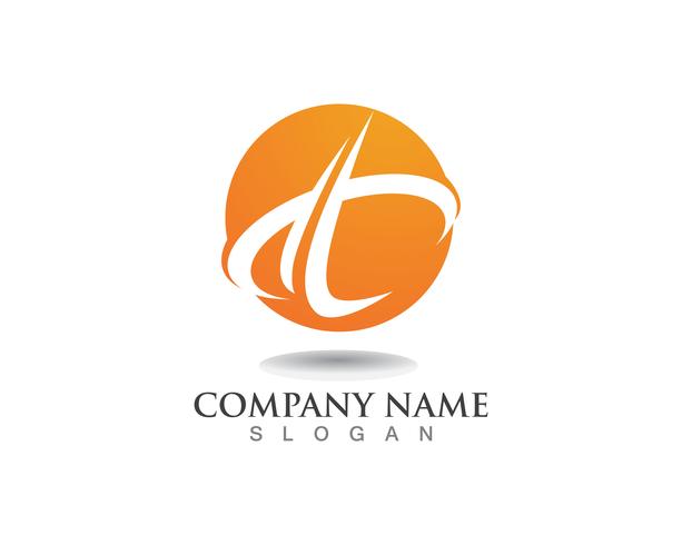 Logotipo de negocios finanzas y símbolos vector concepto ilustración