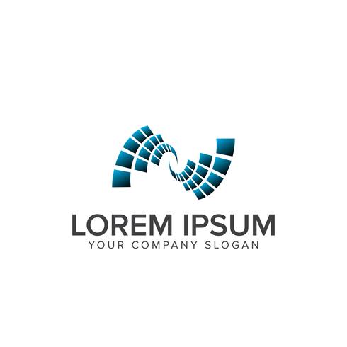 Computer logo, technology logo design concept template vector