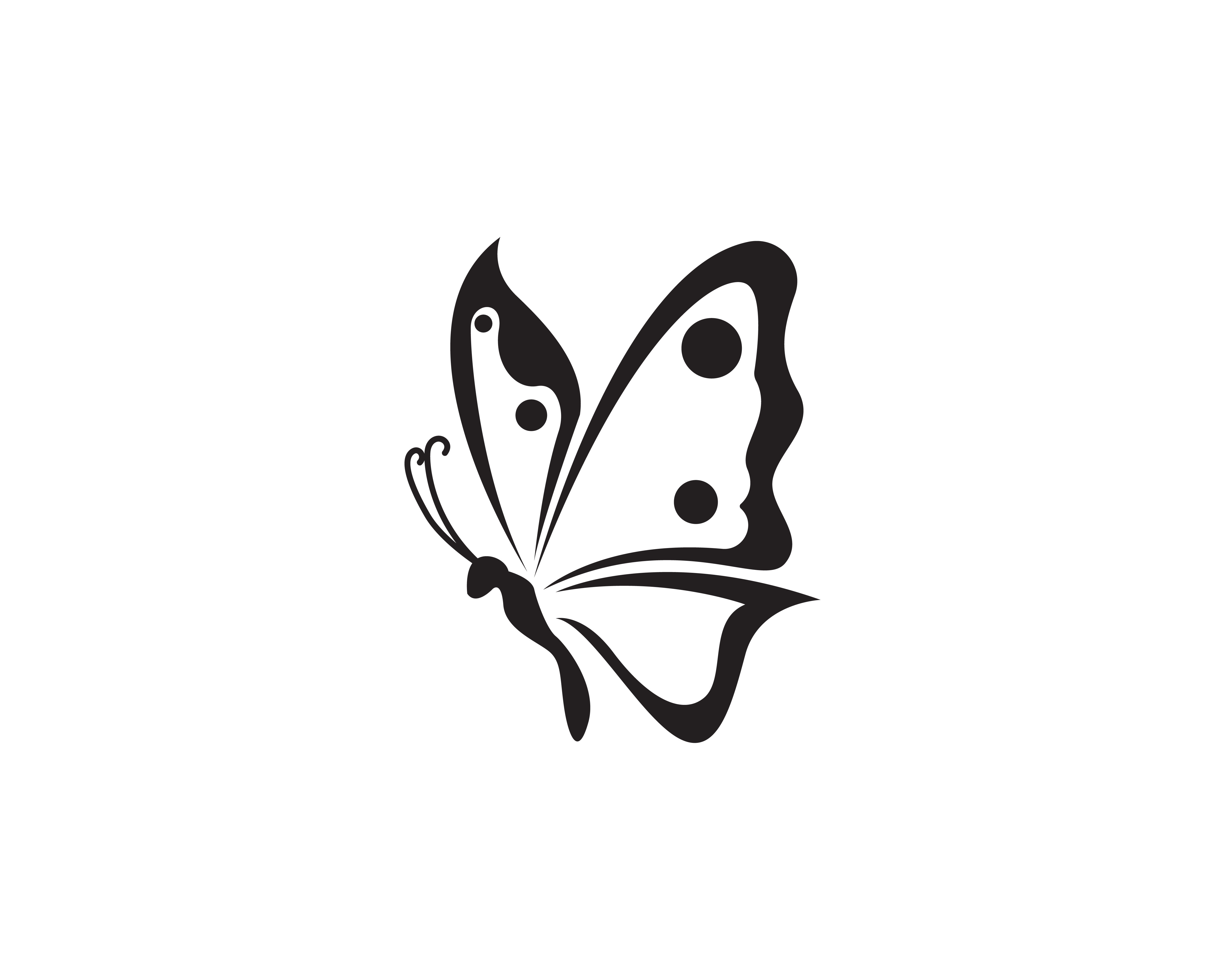 Download Butterfly conceptual simple, colorful icon. Logo. Vector ...