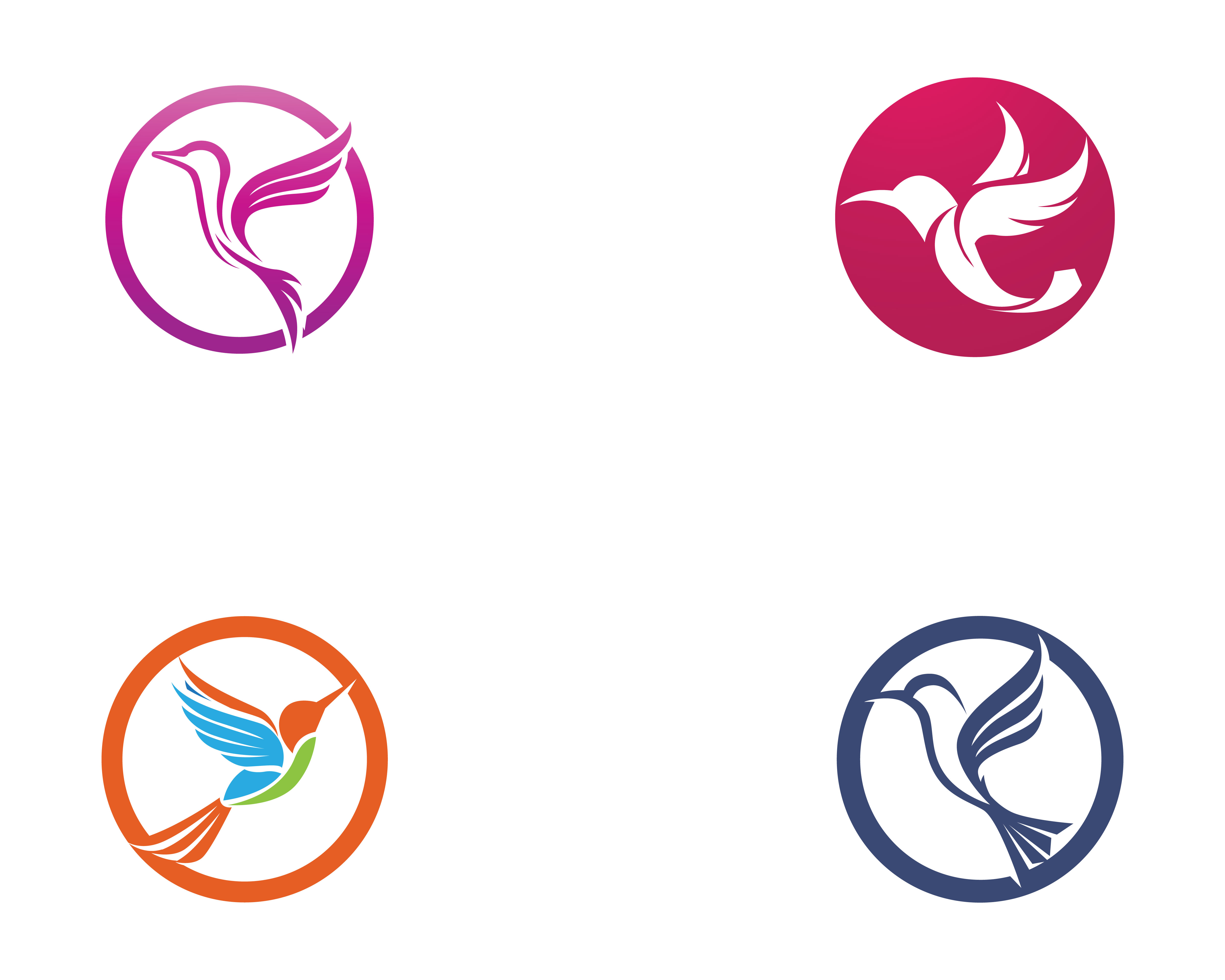 Hummingbird icon logo and symbols template vector 604799 Vector Art at