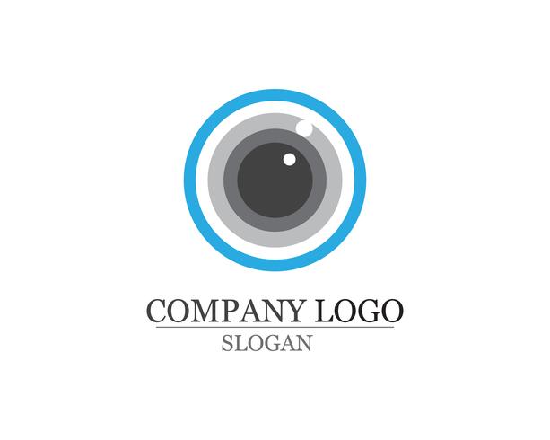 Eye care logo and symbols template vector icons