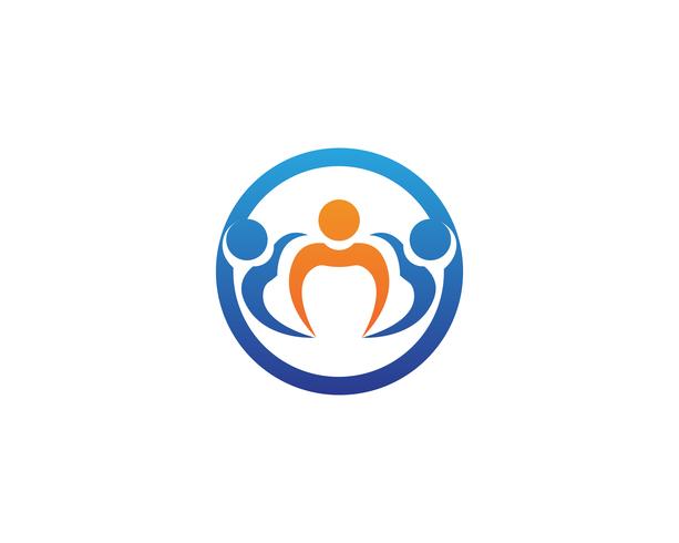 Community people care logo and symbols template