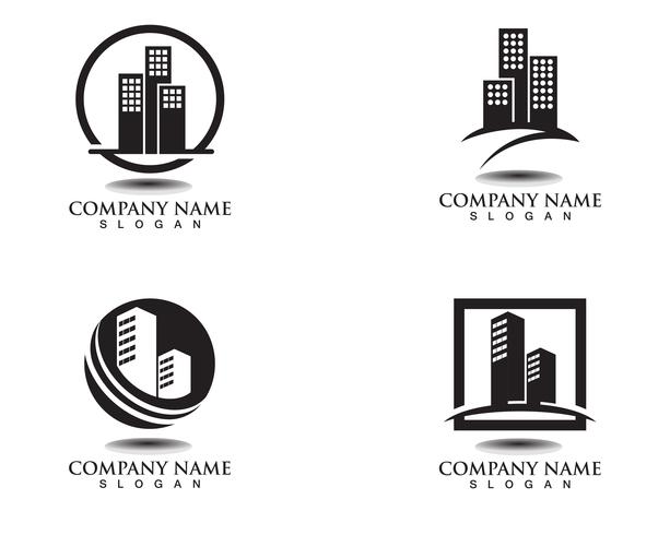 property house and home logos template  vector