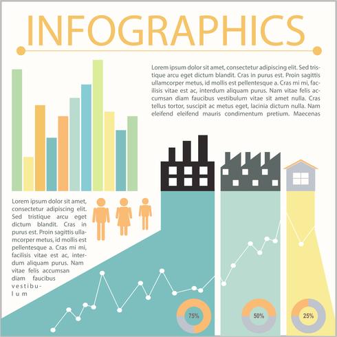 Una representación gráfica. vector