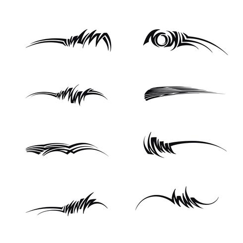 Car Motorcycle Racing Vehicle Graphics, tribal Vinyls and Decals vector