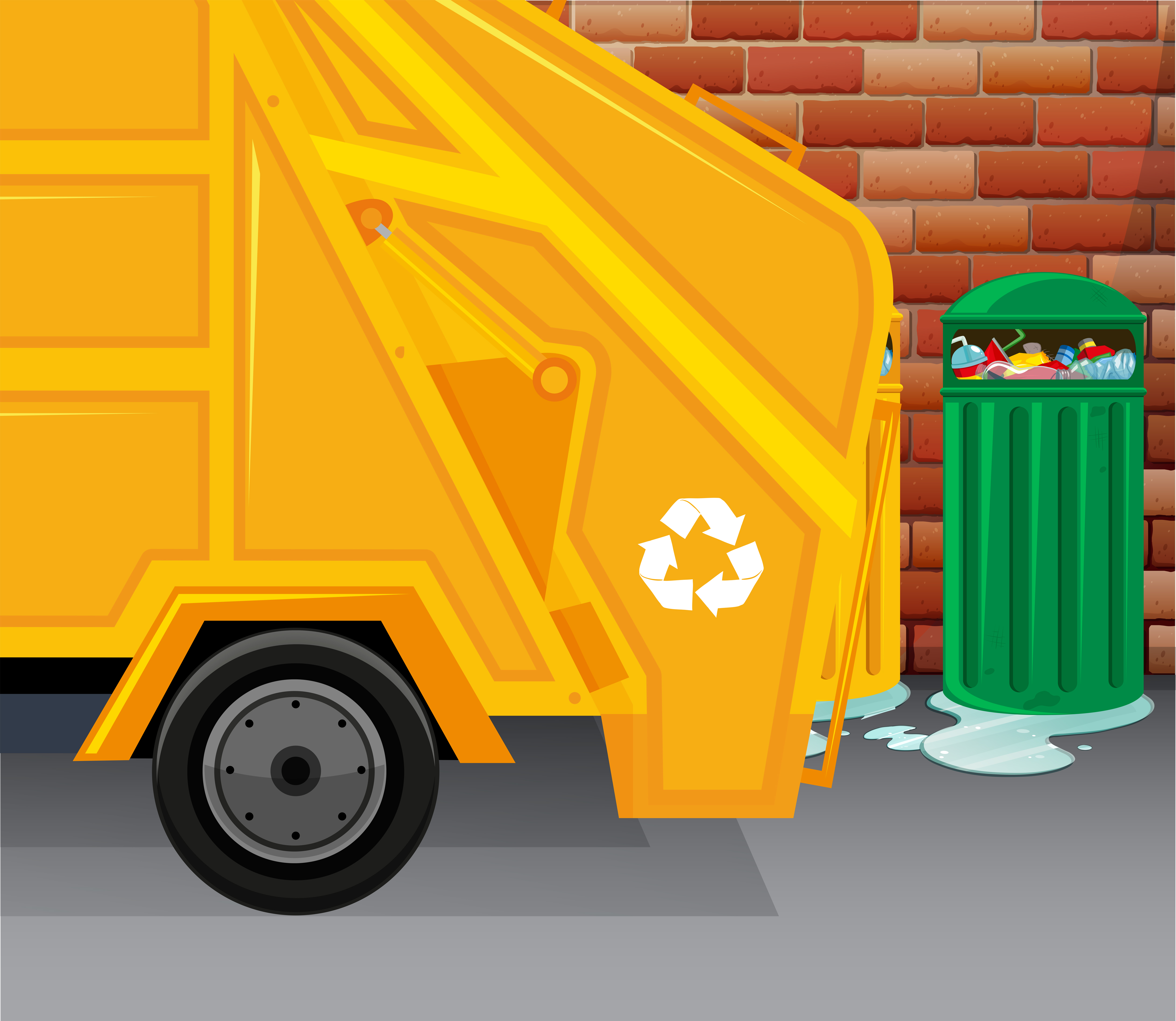 garbage truck drawing garbage truck drawing