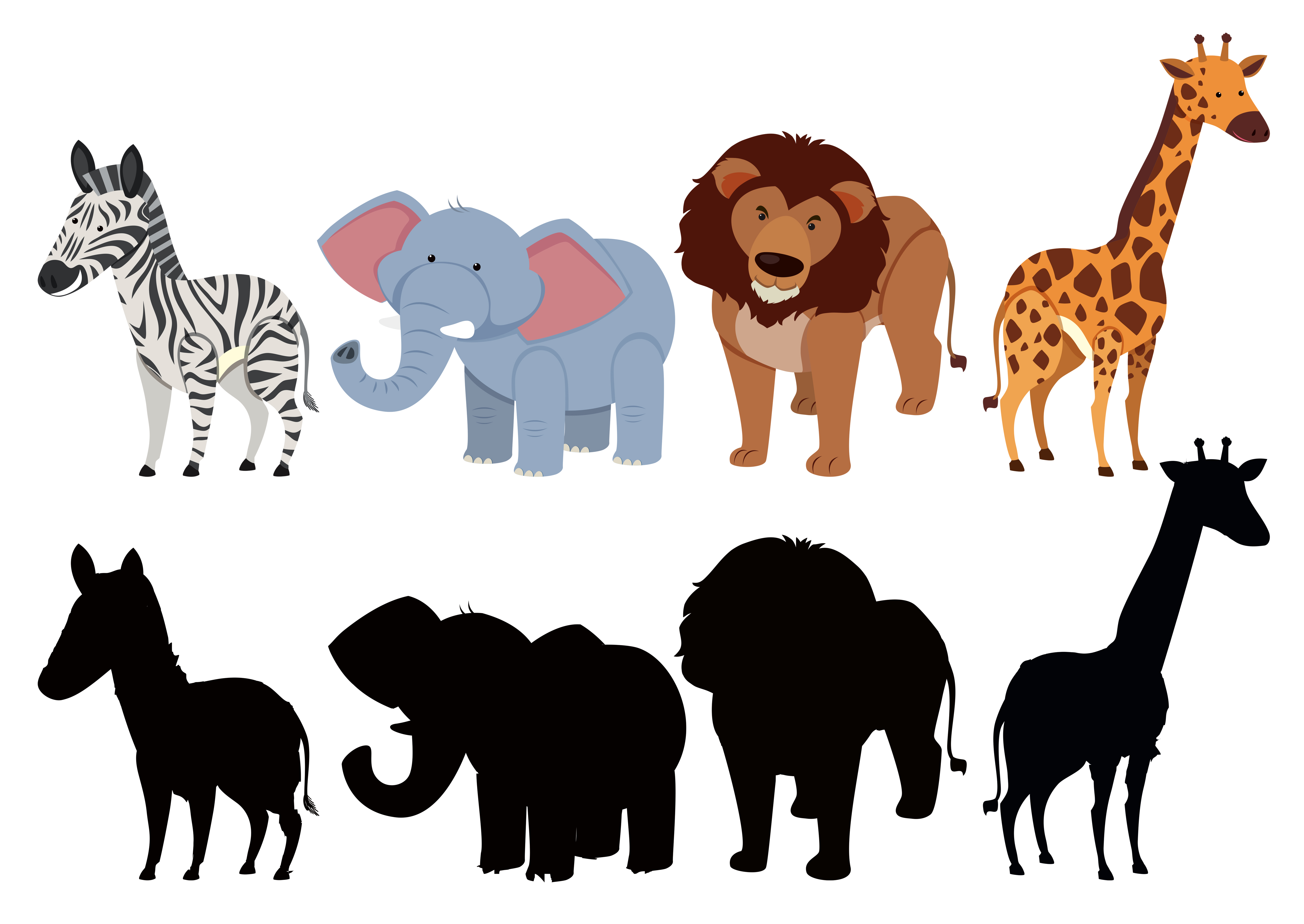 Download Set of animal character 605556 - Download Free Vectors, Clipart Graphics & Vector Art