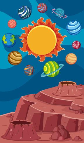 A space element template vector