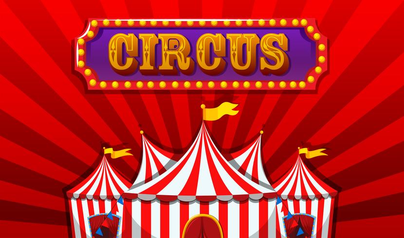 A fantasy circus banner  vector