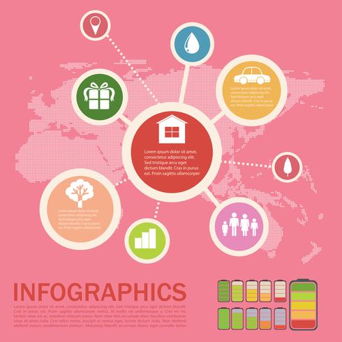 Infographics of an environment vector