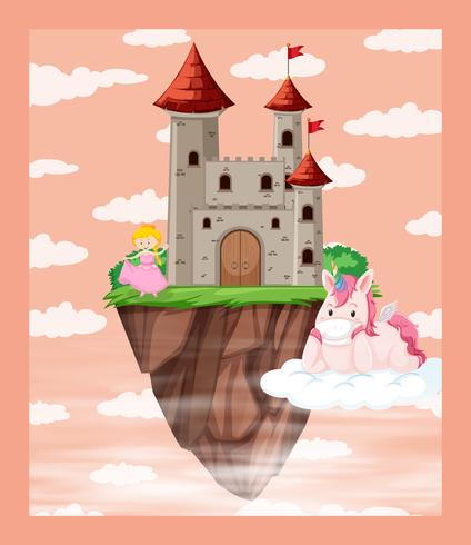 A fantasy fairy tale background vector