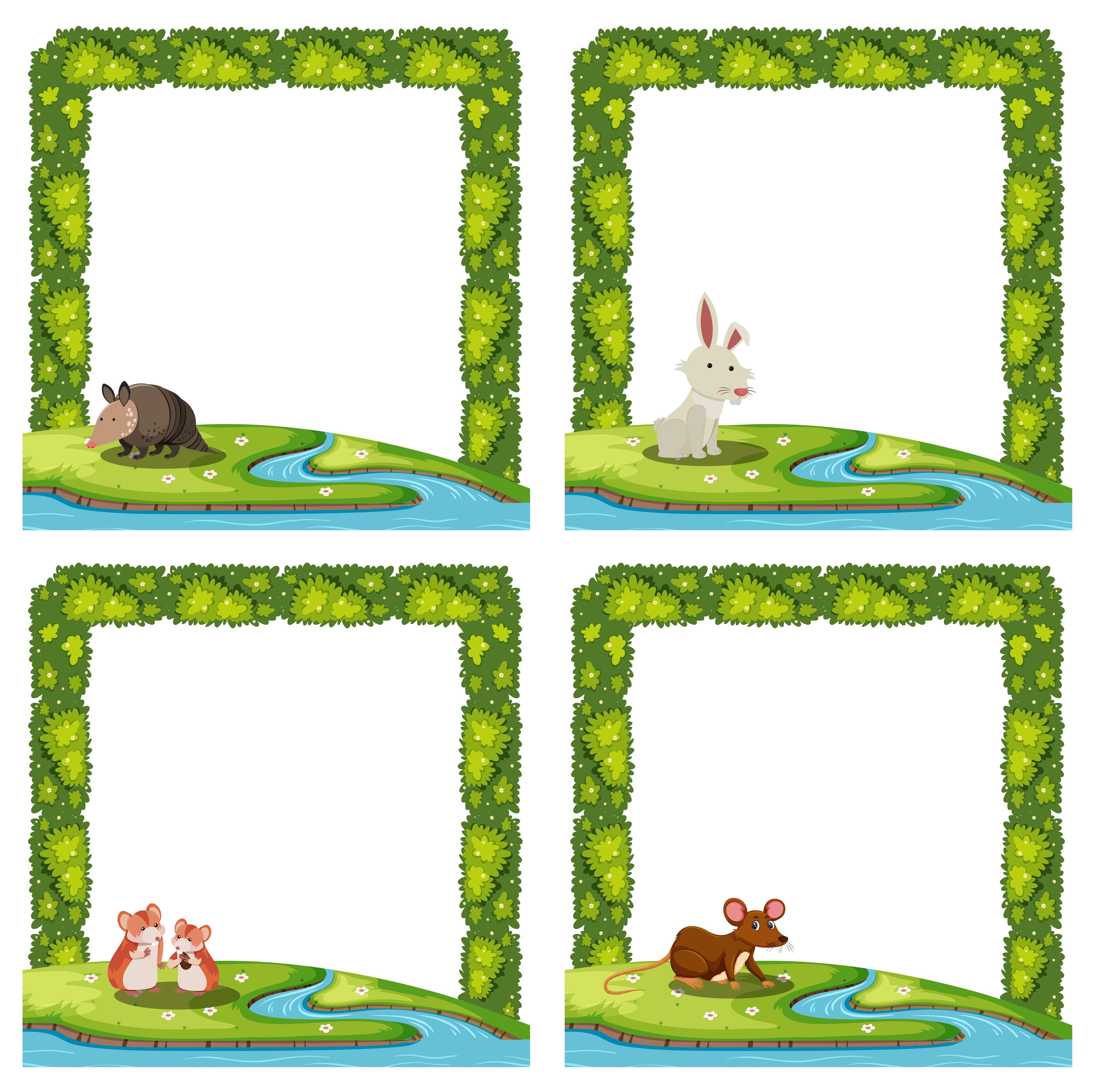 Download set of nature borders - Download Free Vectors, Clipart ...
