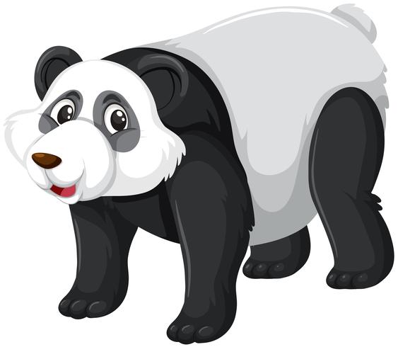 Un lindo personaje de panda vector