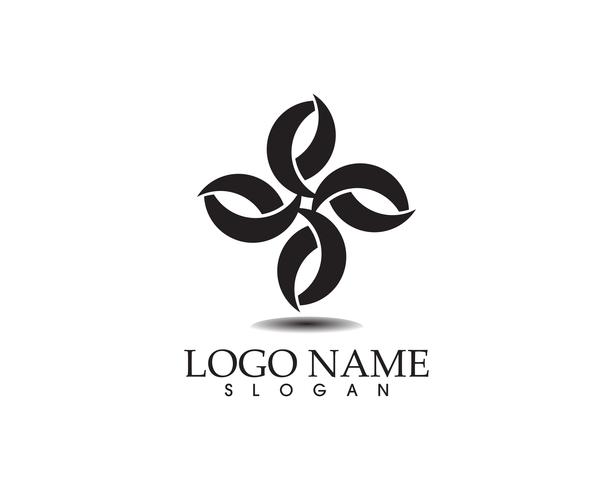 hoja verde naturaleza logotipo y símbolo plantilla vector