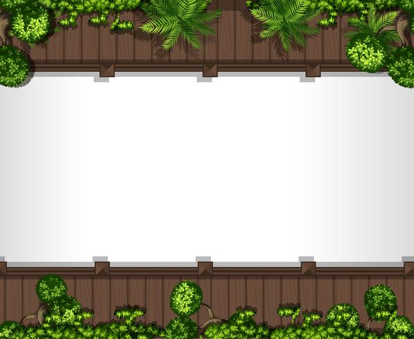 Aerial view of path and plants vector