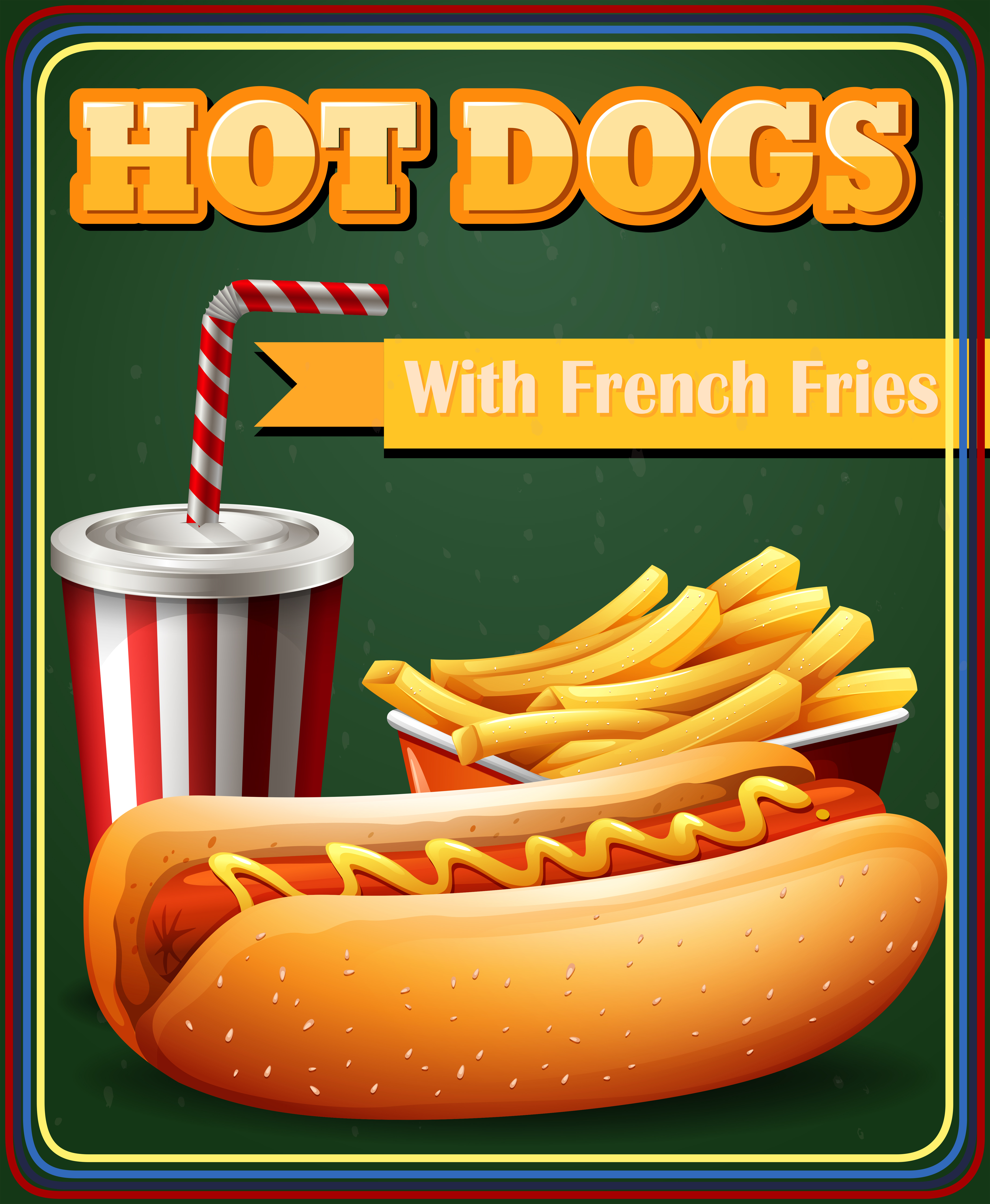 Dibujos De Hot Dogs : Dibujos animados de Hot Dog — Vector de stock