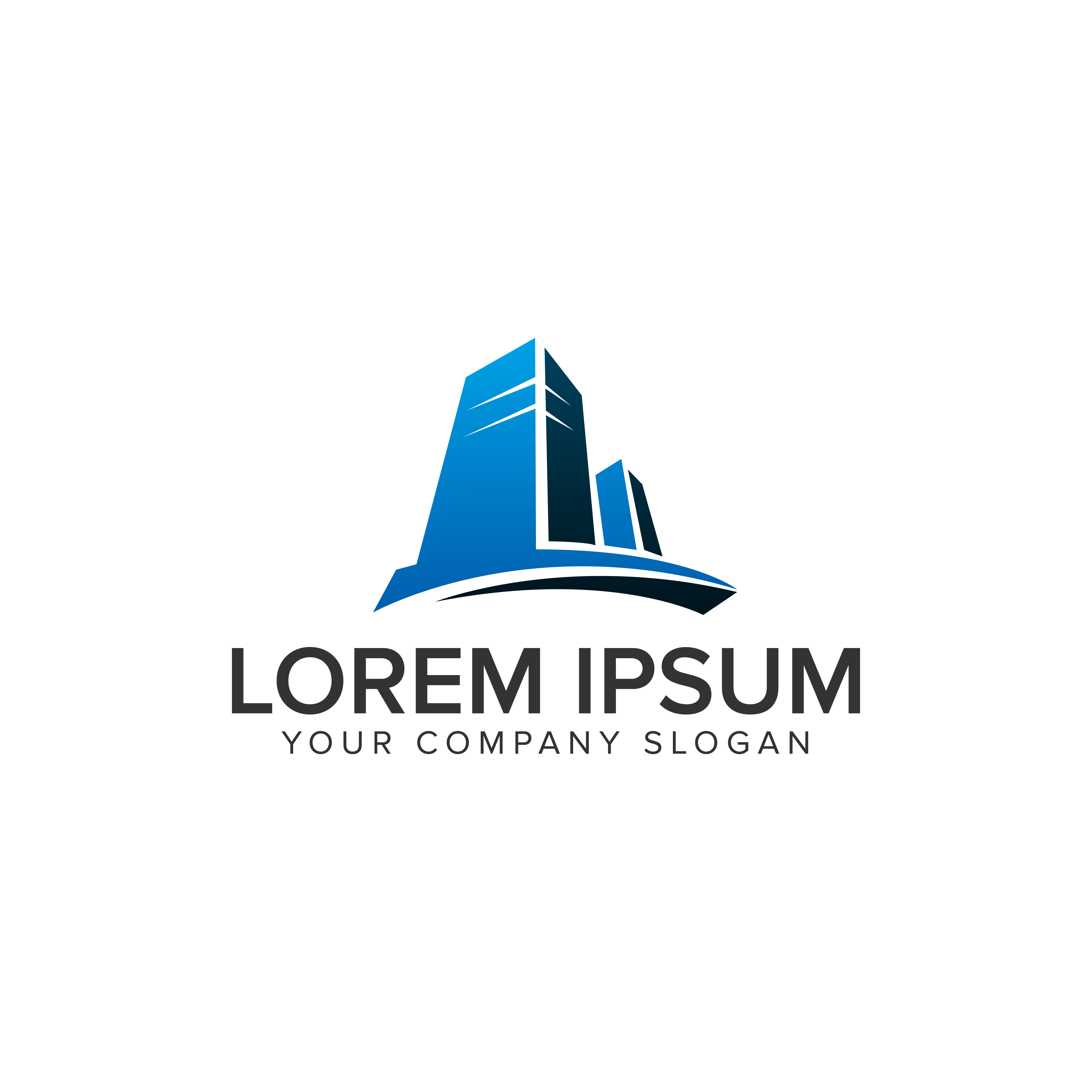 building logo design concept template. Architectural Construction logo