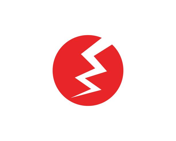 lightning logo and symbols vector