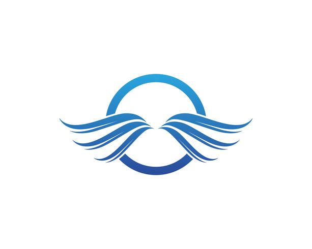 Wings logo vector illustration