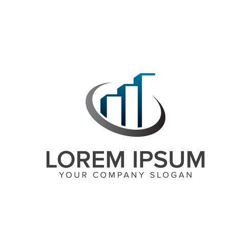 building logo design concept template. Architectural Constructio vector
