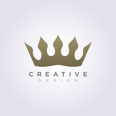 The Crown of the Kingdom Vector Illustration Design Clipart Symbol Logo Template