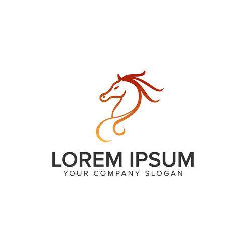 horse Logo design concept template vector