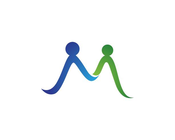 Adoption and community care Logo template vector icons