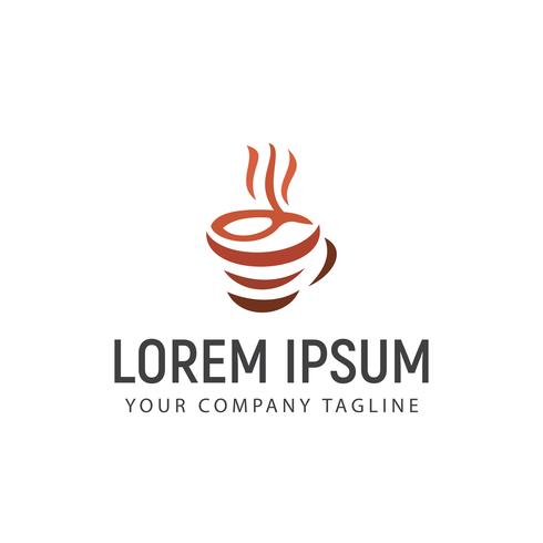 Coffee logo design concept template vector