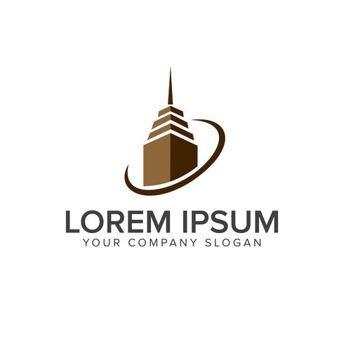 building logo design concept template. Architectural Constructio vector