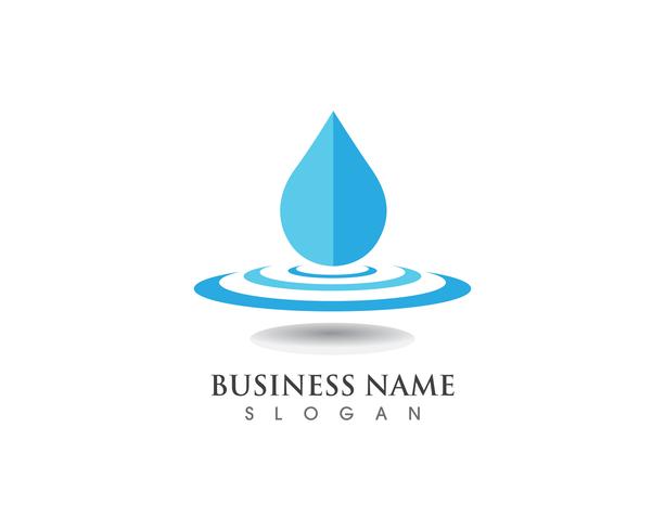 Water drop logo and symbols template icons app vector