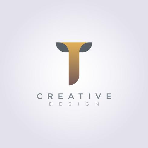 Letter T Vector Illustration Design Clipart Symbol Logo Template