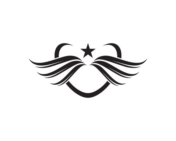 Wings logo vector illustration