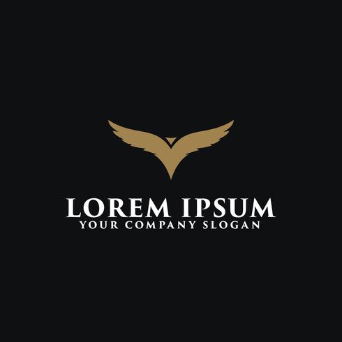 luxury bird logo design concept template design concept template vector