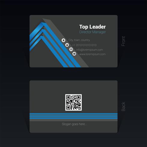 Business card design concept Vector Illustration