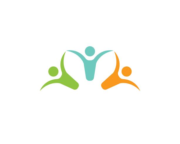 Adoption and community care Logo template vector icons