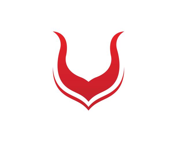 Bull horn logo and symbols template icons app vector