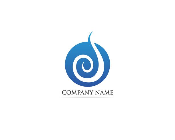 Waves logo and symbols template  vector