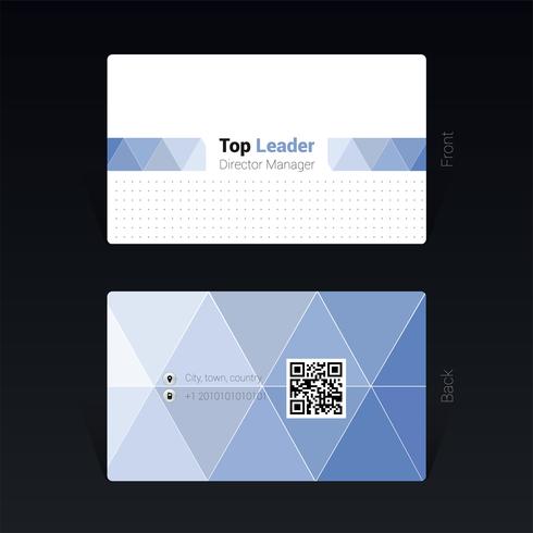 Business card geometric design concept Vector Illustration