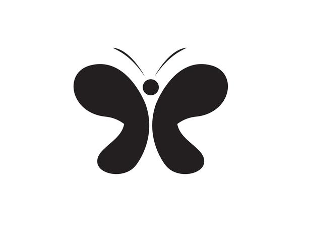 Mariposa conceptual simple, colorido icono. Logo. vector