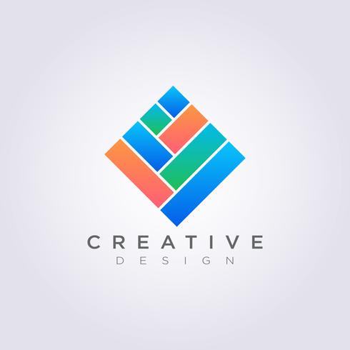Rectangular Tile Pattern Square Vector Illustration Design Clipart Symbol Logo Template