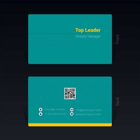 Business card design concept Vector Illustration