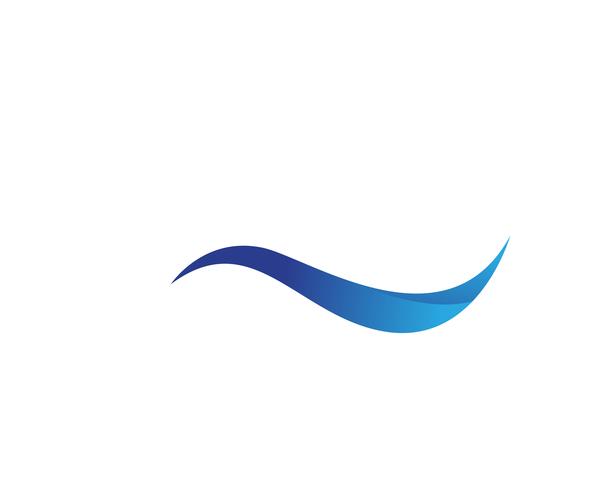 Water Wave symbol and icon Logo Template  vector