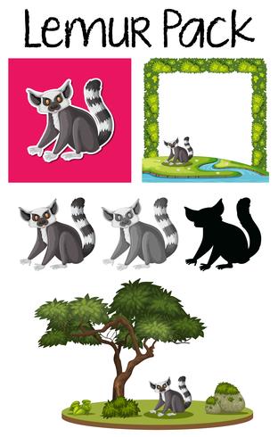 Pack of lemur character vector