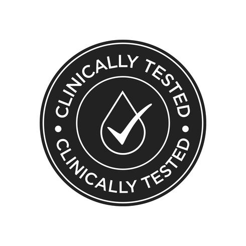 Clinically Tested icon vector