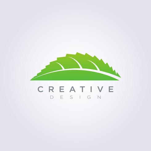 Leaf Vector Shape Design Clipart Symbol Logo Art Template