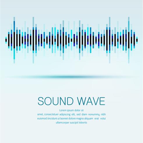 Abstract digital equalizer,Creative design sound wave pattern element background. vector