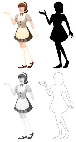 Set of maid character vector