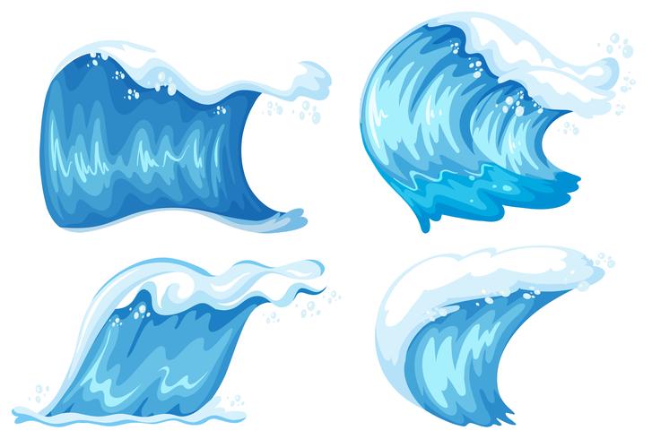 Set of blue wave vector